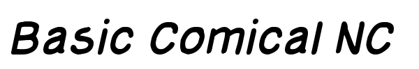 Basic Comical NC font preview